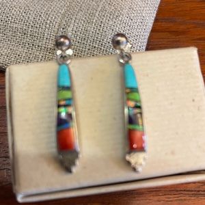 Authentic southwestern turquoise earrings